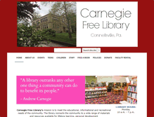 Tablet Screenshot of carnegiefreelib.org